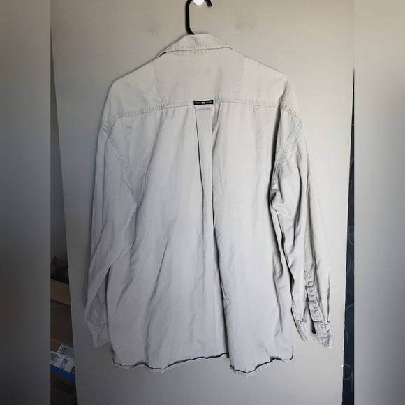 Point Zero Tan Button-Up Shirt , Size Large - Picture 2 of 6